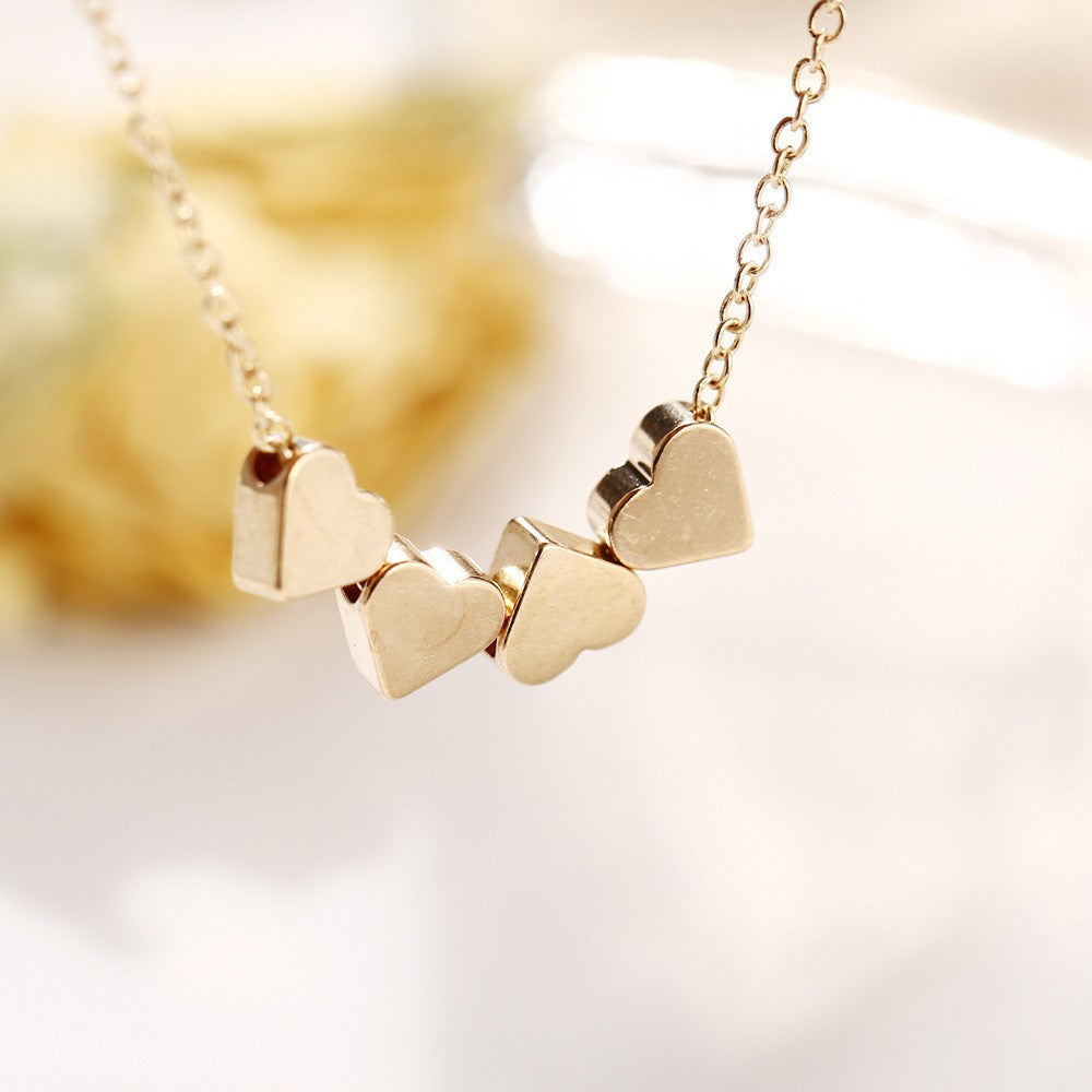 Gold-plated heart geometric bracelet – view 6