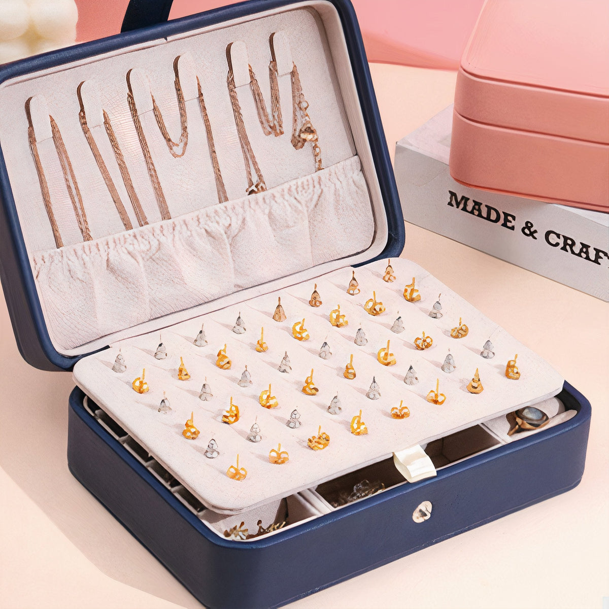 Vegan leather travel jewelry box – view 7
