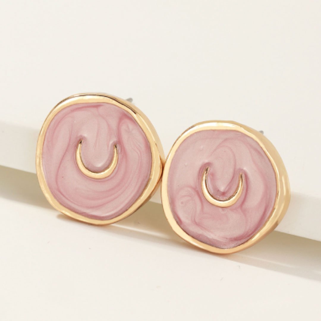 Astral Rose earrings in 14K gold-plated copper – view 4