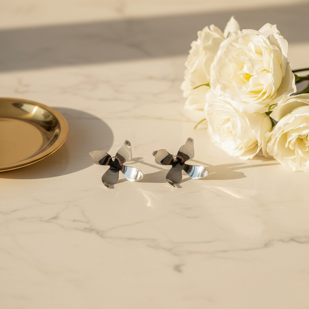 Amelia Earrings – Flat Lay Lifestyle