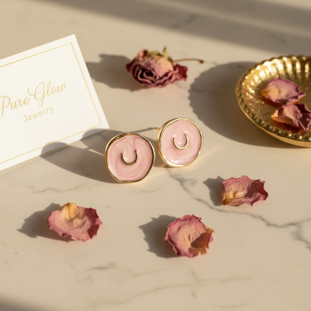 Astral Rose Earrings – Flat Lay Lifestyle