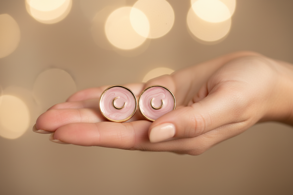 Astral Rose Earrings – Hand Hold Lifestyle