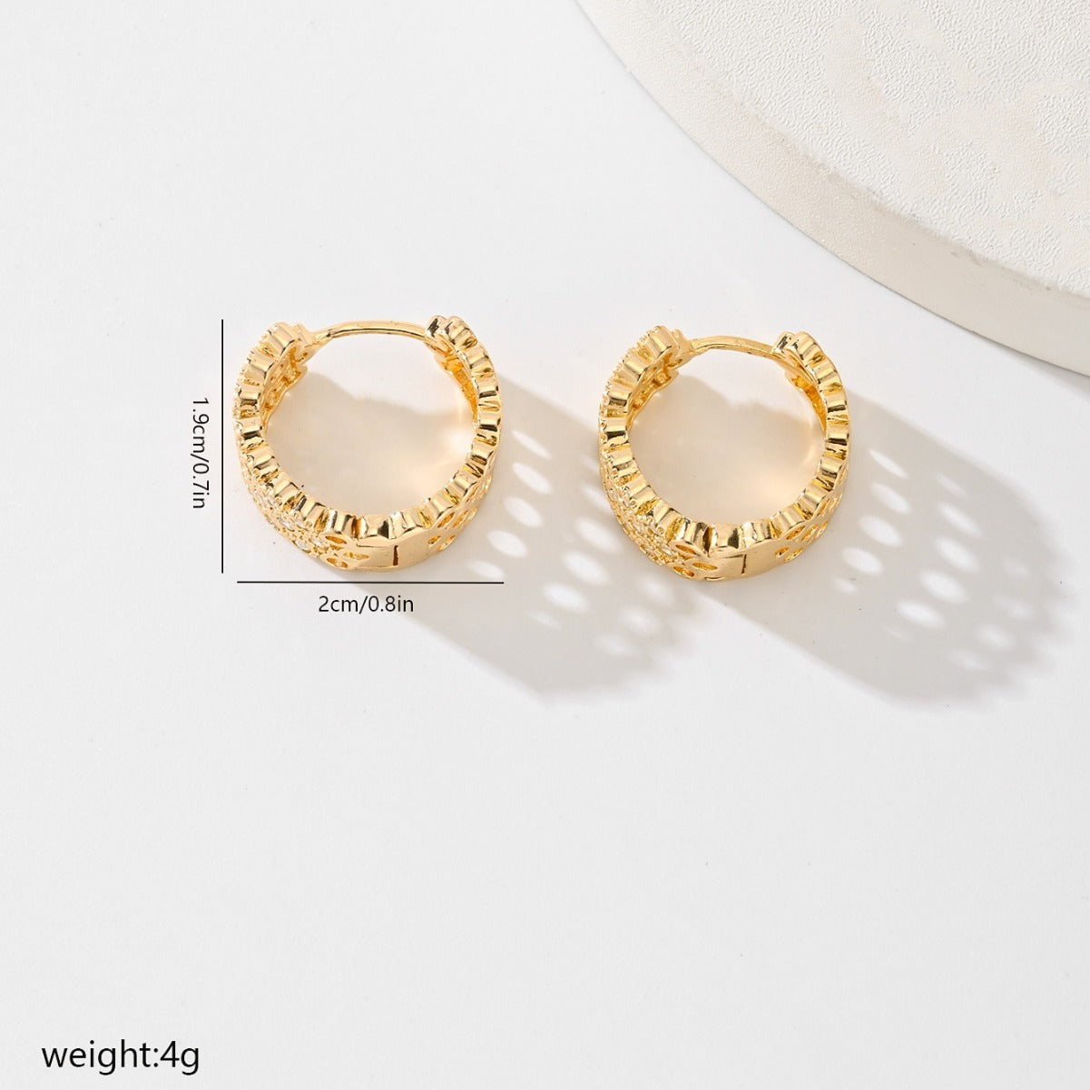 Copper Stud Earrings – All-Matching Style